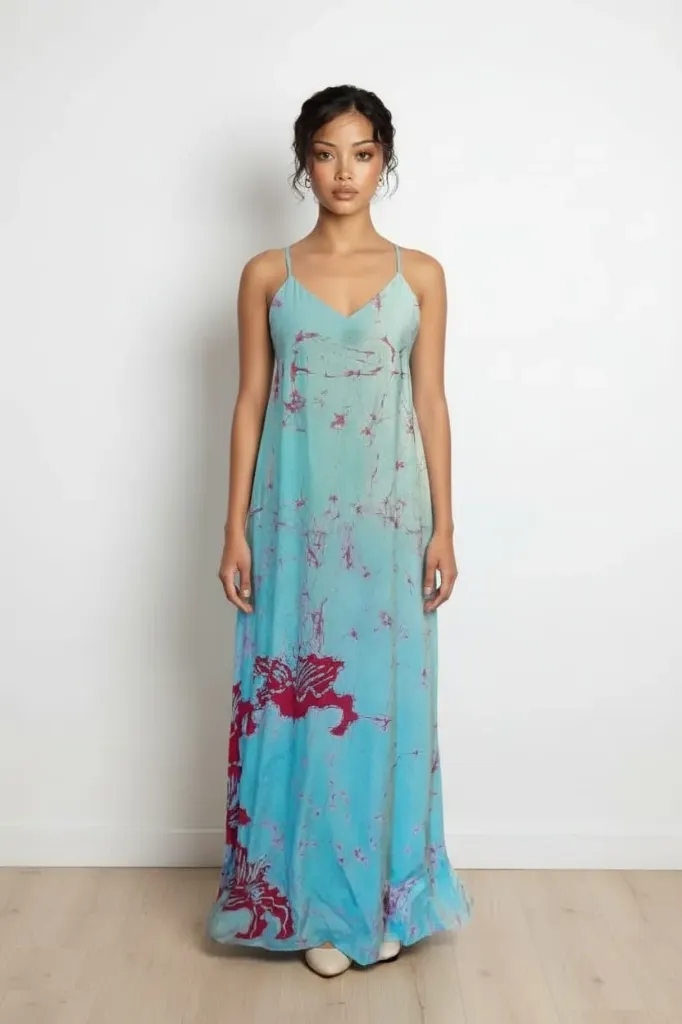 [LW004] Silk Long Dress